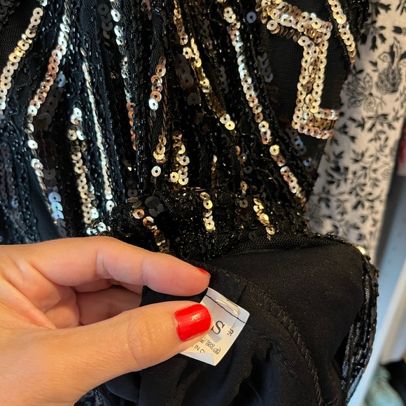 Women’s 1920s Gatsby Flapper Sequin Dress - Picture 4 of 8